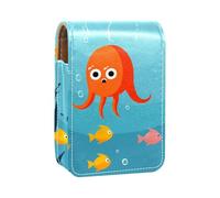 Custodia per rossetto,borsa per trucco portatile,custodia per cosmetici,organizer per trucco,Pesci nel mondo del mare