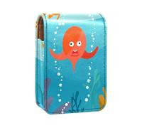 Custodia per rossetto,borsa per trucco portatile,custodia per cosmetici,organizer per trucco,Pesci nel mondo del mare