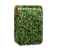Custodia per rossetto con specchio Close Up Green Bush Lip Gloss Holder Portable Lipstick Storage Box Travel Makeup Bag Mini Leather Cosmetic Pouch contiene 3 rossetti, Multicolore, 9.5x2x7