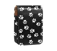 Custodia per rossetto da esterno a forma di zampa di cane, organizer portatile per rossetti, con specchio, mini borsa per il trucco, contiene fino a 3 rossetti, Multicolore, 9.5x2x7 cm/3.7x0.8x2.7 in