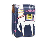 Custodia per rossetto da esterno con scritta "I Choose to be a unicorn", con cuore, stella, freccia, nuvola, portatile, con specchio, mini borsa per il trucco da donna, contiene fino a 3 rossetti,