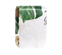 Custodia per rossetto da esterno Good Morning Tea & Leaves Organizer portatile per rossetto con specchio Mini borsa per trucco da donna può contenere fino a 3 rossetti, Multicolore, 9.5x2x7