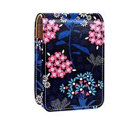 Custodia per rossetto da esterno Save The Energy Earth, organizer portatile per rossetti, con specchio, mini borsa per il trucco da donna, contiene fino a 3 rossetti, Multicolore - 8, 9.5x2x7