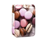 Custodia per rossetto,organizer per rossetto in pelle lucidalabbra con specchio,mini borsa porta rossetto,Torta dolce e marmo