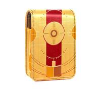 Custodia per rossetto,organizer per rossetto in pelle lucidalabbra con specchio,mini borsa porta rossetto,Illustrazione del campo da basket