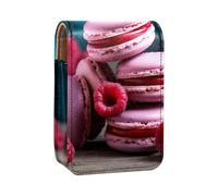 Custodia per rossetto,organizer per rossetto in pelle lucidalabbra con specchio,mini borsa porta rossetto,torta dolce alla fragola