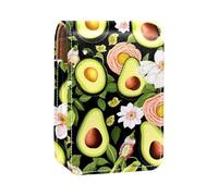 Custodia per rossetto,organizer per rossetto in pelle lucidalabbra con specchio,mini borsa porta rossetto,Yin Yang Avocado Uovo Rosa