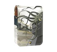 Custodia per rossetto per il surf all'aperto del Pacifico Organizer portatile per rossetto con specchio Mini borsa per trucco da donna può contenere fino a 3 rossetti, Multicolore-10, 9.5x2x7