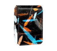Custodia per rossetto per il surf all'aperto del Pacifico Organizer portatile per rossetto con specchio Mini borsa per trucco da donna può contenere fino a 3 rossetti, Multicolore 5, 9.5x2x7