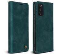 Custodia per S20 FE Folio Vintage Portafoglio e Supporto Video Petrolio