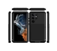 Custodia per S23 Ultra Custodia Gorilla nera per Galaxy S23 Ultra Heavy Impact Antiurto Resistente Protettiva Resistente Armatura Custodia per cellulare con protezione a tutto tondo per S23 Ultra