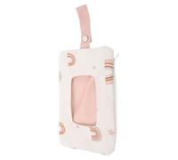 Custodia per Salviette Riutilizzabili Rosa, Grande Capacità, Poliestere | Ufficio e Outdoor, Comoda e Pratica, Protezione della Pulizia, Uso
