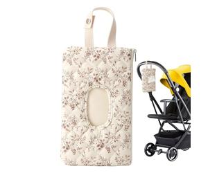 Custodia per salviettine da viaggio, borsa per mamma portatile e impermeabile | portasalviette per bambini a doppio strato Oxford - per camminare, corse, casa, biberon, asciugamani per pannolini