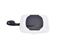 Custodia per salviettine per bambini, design a forma di panda, dispenser per salviette umidificate per passeggini, portatile, con corda e coperchio