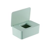 Custodia per salviettine per bambini, dispenser per salviettine, contenitore per salviettine con coperchio a chiusura ermetica (dimensioni: piccole dimensioni, colore: verde)