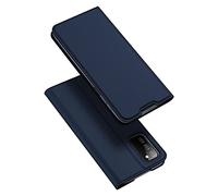Custodia per Samsung Galaxy A03s Ultra Sottile PU Custodia a portafoglio in pelle con chiusura magnetica - Blu scuro