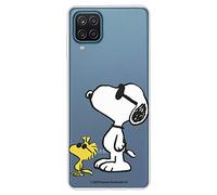 Custodia per Samsung Galaxy A12 Ufficiale di Snoopy Woodstock e Snoopy Posado per proteggere il tuo cellulare Cover per Samsung Galaxy A12 in silicone flessibile con licenza ufficiale Peanuts.
