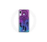 Custodia per Samsung Galaxy A20e Sogni d'Oro Nero Fondo Blu e Viola