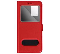 Avizar, Custodia per Galaxy A33 5G doppia finestra supporto video, Rosso