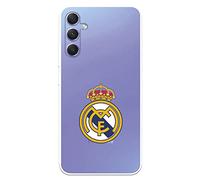 Custodia per Samsung Galaxy A34 5G del Real Madrid Escudo Real Madrid tangibile per proteggere il tuo cellulare. Cover in silicone flessibile con licenza ufficiale Real Madrid