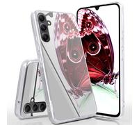 moex Specchio Case compatibile con Samsung Galaxy A34 5G Custodia a specchio in silicone, con effetto specchio, glitter per cellulare a specchio, colore argento