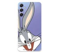 Custodia per Samsung Galaxy A34 5G ufficiale di Warner Bros Bugs Bunny Silueta per proteggere il tuo cellulare. Cover per Samsung in silicone trasparente flessibile con licenza ufficiale di Looney