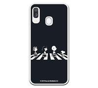 Custodia per Samsung Galaxy A40 Ufficiale di Snoopy Personaggi Beatles per proteggere il tuo cellulare. Cover per Samsung in silicone flessibile con licenza ufficiale Peanuts.