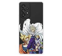 Custodia per Samsung Galaxy A53 5G ufficiale di Dragon Ball Guerrieri Saiyan per proteggere il tuo cellulare. Cover in silicone flessibile con licenza ufficiale Disney