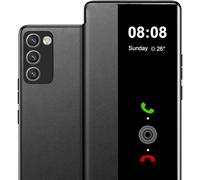 Custodia per Samsung Galaxy A71 4G Custodia S View, Clear View Flip Pelle per Samsung Galaxy A71 4G Custodia, Lusso Extra Sottile Antiurto Resistente ai Graffi Cover Case per Samsung A71 4G Custodia S