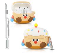 Custodia per Samsung Galaxy Buds 3/3 Pro (2024) | per auricolari Galaxy Buds 3 FE (2025) | Custodia protettiva in silicone con ricarica | Design della pelle in più stili | con kit di pulizia e