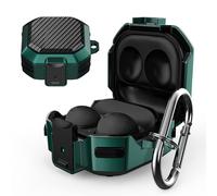 Custodia per Samsung Galaxy Buds, design con chiusura di sicurezza, moschettone, spazzolina per la pulizia, compatibilità con Galaxy Buds2Pro, Buds