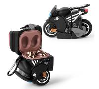 Custodia per Samsung Galaxy Buds2 Pro (2022)/Galaxy Buds 2 (2021)/Galaxy Buds Pro (2021)/Galaxy Buds Live (2020), XMBYGY Cartoon Cover in silicone con portachiavi per auricolari (moto)