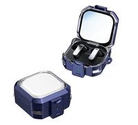 Custodia per Samsung Galaxy Buds4/Buds4 Pro,auricolari Copertura pelle Custodia a conchiglia antiurto Custodia protettiva,Protezione completa, accessori per cuffie (Blu)