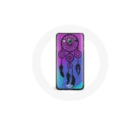 Custodia per Samsung Galaxy J7 2016 Sogni Infranti Nero Sfondo Blu e Viola