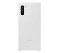 Back Cover Pelle Originale Samsung EF-VN970LWEGWW Per Galaxy Note 10 N970 Bianco