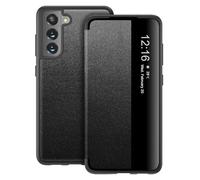 Custodia per Samsung Galaxy S21 Plus Custodia S View Window, sottile traslucida Clear View Folio 360 gradi Protettiva Flip Case per Samsung S21 Plus Custodia Flip Cover per Galaxy S21 Plus 5G (nero)