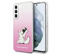 Karl Lagerfeld KLHCS22MCFNRCPI - Custodia per S22+ S906, colore: Rosa Choupette Eat