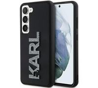 Custodia per Samsung Galaxy S23 con logo Karl Lagerfeld 3D glitterato, colore ne