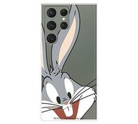 Custodia per Samsung Galaxy S23 Ultra Ufficiale Warner Bros Bugs Bunny Silhouette trasparente per proteggere il tuo cellulare,Cover per Samsung in silicone flessibile con licenza ufficiale