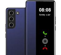 Custodia per Samsung Galaxy S24 Custodia S View, Clear View Flip Pelle per Samsung S24 5G Custodia, Lusso Extra Sottile Antiurto Resistente ai Graffi