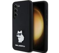Custodia per Samsung Galaxy S24 Karl Lagerfeld in silicone Choupette nera