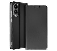 Dux Ducis Custodia per Samsung Galaxy S25 Edge con supporto pieghevole per video, Nero