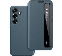 Custodia per Samsung Galaxy S26 Plus Clear View con finestra, Smart Clear View per Samsung S26 Plus 5G, custodia flip extra sottile, antiurto, verde