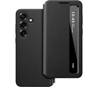 Custodia per Samsung Galaxy S26 Plus Clear View con finestra, Smart Clear View per Samsung S26 Plus 5G, flip case, extra sottile, resistente agli urti, colore nero