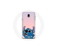 Custodia per Samsung Galaxy S4 Stitch col naso all'insÃ¹ fondo rosa