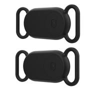 Custodia per Samsung Galaxy Smart Tag 2 per collari per cani e gatti, copertura protettiva in pelle di silicone per Smarttag2, resistente ai graffi (Nero)