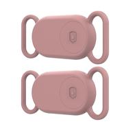 Custodia per Samsung Galaxy Smart Tag 2 per collari per cani e gatti, copertura protettiva in pelle di silicone per Smarttag2, resistente ai graffi (Rosa)