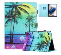 Custodia per Samsung Galaxy Tab A9+/A9 Plus 11'' (SM-X210/ SM-X215/SM-X216) 2023 Premium PU Pelle Flip Cover con Funzione di Supporto e Slot per Scheda Magnetica, Auto Sonno/Sveglia, Palma da Cocco