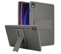 Custodia per Samsung Galaxy Tab S10 FE/ S9 FE 11" e S9 11" con cavalletto, slim fit leggera, morbida al tatto, custodia protettiva rigida antiurto in policarbonato per tablet, grigio