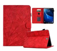 Custodia per Samsung Galaxy Tab S2 9.7'' SM-T810 /T815 /T815 /T819, [Slim Shell] Sottile Leggero Cover Guscio Protettivo in Pelle PU con Auto Sonno/Sveglia Funzione e Slot per Scheda - Rosso